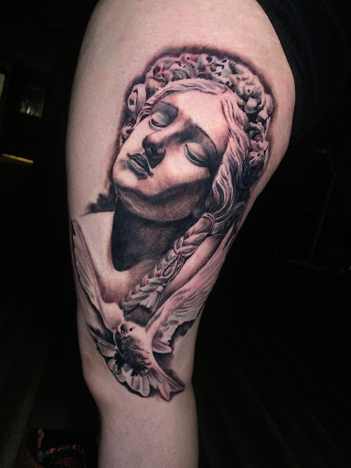 Explore money tattoo ideas, creative tattoo ideas in Glendale, available at Porky Martinez