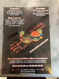 Restauration rapide LES DIABLES AU THYM à Cayeux-sur-Mer (le menu)