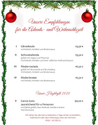 Menu du Milano à Hüttenberg