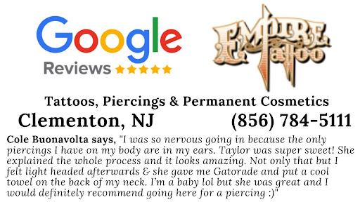 Tattoo Shop «Empire Tattoo Body Piercing», reviews and photos, 2001 College Dr, Clementon, NJ 08021, USA