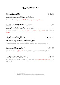 Carte du Ristorante Ippocampus à Castel San Pietro Terme