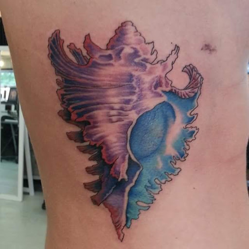 Explore male leg tattoo ideas, creative tattoo ideas in Yorktown, available at Army Navy Tattoo