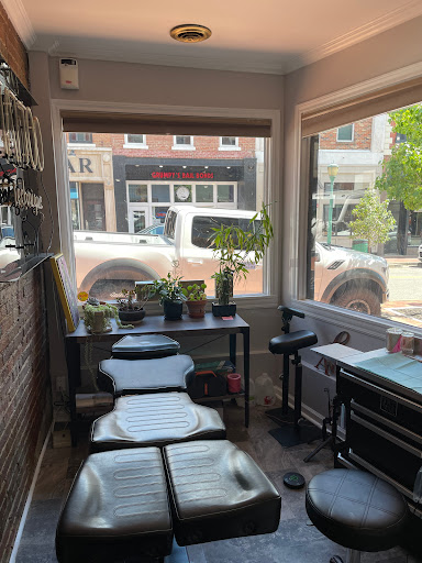 Explore cool thigh tattoo ideas, creative tattoo ideas in Clarksville, available at Tattoo Technique Studio