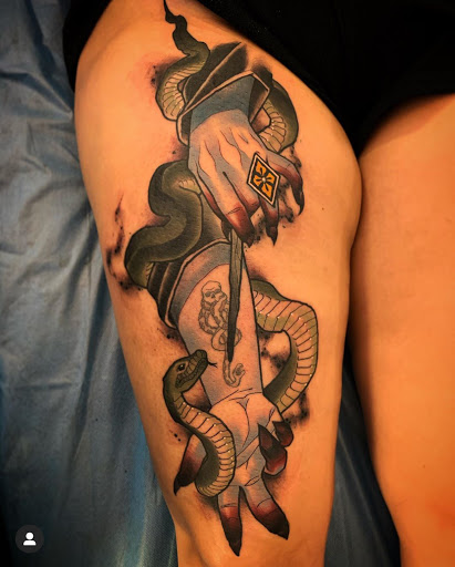 Explore back of hand tattoo ideas, creative tattoo ideas in San Diego, available at Remington Tattoo Parlor