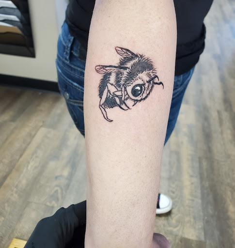 Explore anime flash tattoo ideas, creative tattoo ideas in Forest Lake, available at Electric Blue Tattoo Co.