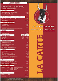 Restaurant espagnol La Casa de Las Tapas à Évreux (la carte)