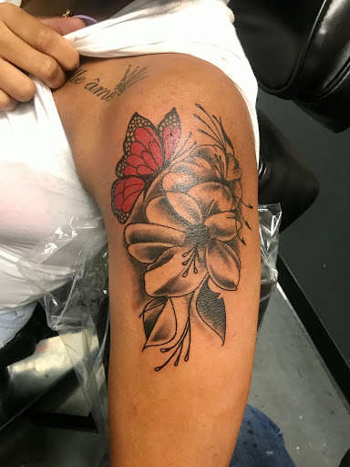 Explore music tattoo ideas, creative tattoo ideas in Milledgeville, available at Pair-O-Dice