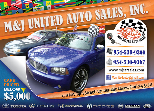 Used Car Dealer «M&J United Auto Sales», reviews and photos, 3511 NW 19th St, Lauderdale Lakes, FL 33311, USA