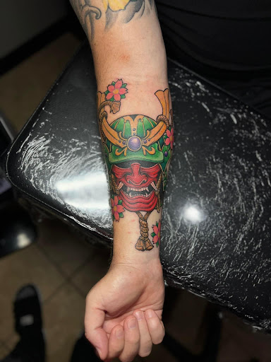 Explore mens country tattoo ideas, creative tattoo ideas in Warner Robins, available at Untold Pain Tattoo Studio