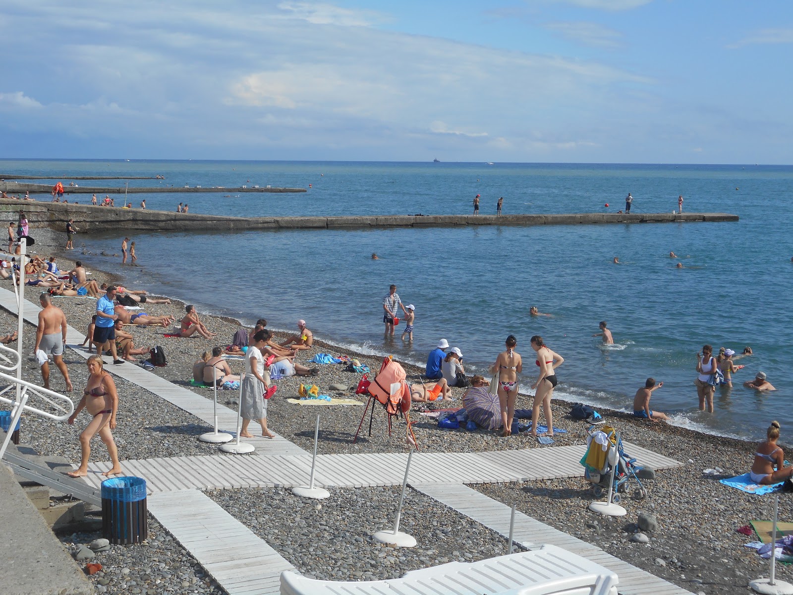 Photo of Primorsky beach with turquoise water surface