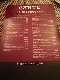 Le Bistroquet à Torreilles carte