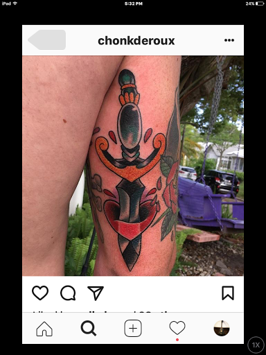 Explore dancing tattoo ideas, creative tattoo ideas in Saint Augustine, available at Ms. Deborahs Fountain of Youth Tattoo & Body Piercing