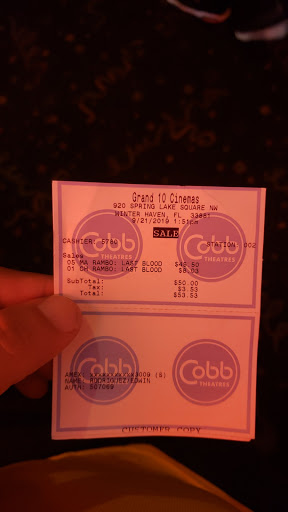 Movie Theater «Cobb Grand 10 Cinemas», reviews and photos, 920 Spring Lake Ct NW, Winter Haven, FL 33881, USA