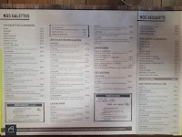 Menu du CRÊPERIE L'AUTHENTIQUE à Évreux