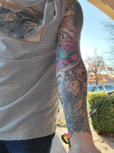 Explore catfish tattoo ideas, creative tattoo ideas in Edmond, available at 15th Legion Tattoo & Body Piercing