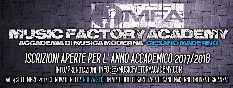 Music Factory Academy Via Giulio Cesare, 1/E, 20811 Cesano Maderno MB, Italia
