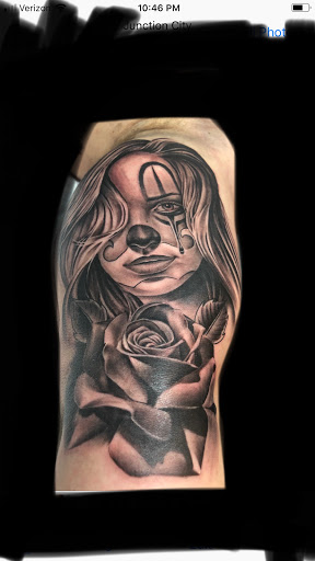 Explore butterfly sleeve tattoo ideas, creative tattoo ideas in Junction City, available at New Era Tattoo Studio