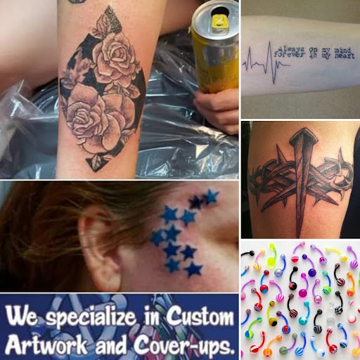 Explore highland cow tattoo ideas, creative tattoo ideas in Elko, available at Tom Custom Tattoos and Body Piercing Studio