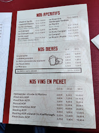 Restaurant de spécialités alsaciennes Auberge Saint-Martin à Kintzheim (le menu)