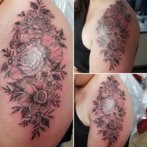 Explore harry potter hand tattoo ideas, creative tattoo ideas in Elko, available at Custom Tattoos and Body Piercing Studio