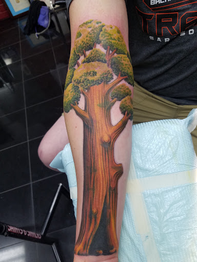 Explore tattoo stencil ideas for men, creative tattoo ideas in Baltimore, available at Saints & Sinners Tattoos (NO piercings)