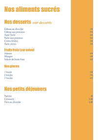 Restaurant Au rendez-vous des amis à Paris - menu / carte