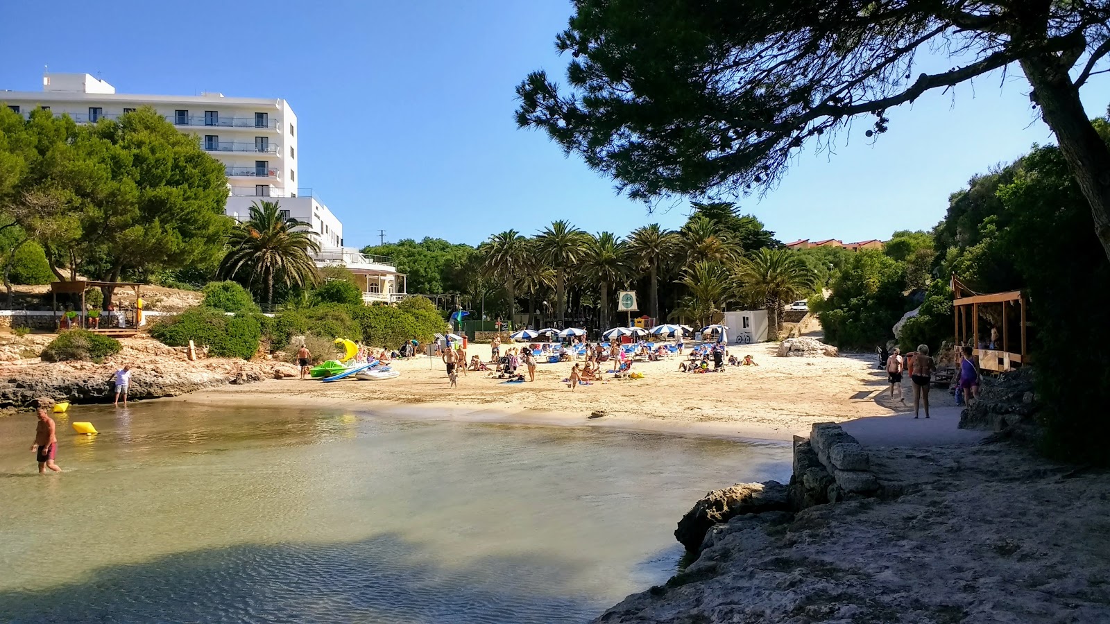 Photo of Cala'n blanes with bright fine sand surface