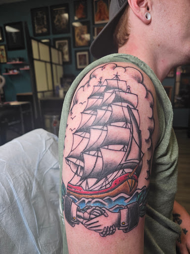 Explore dog nose print tattoo ideas, creative tattoo ideas in Maumelle, available at Lucky Bella Tattoos