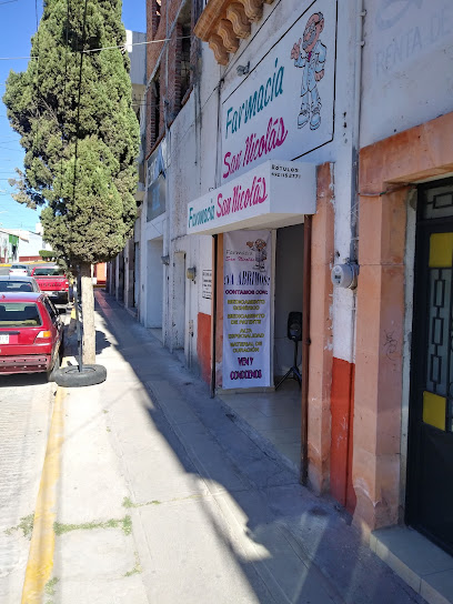 Farmacia San Nicolas Av. H. Colegio Militar Ote. 51, 55, Centro, 98600 Guadalupe, Zac. Mexico