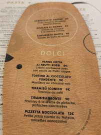 Picchetto à Paris menu