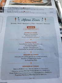 Restaurant Léon - Montévrain à Montévrain (la carte)