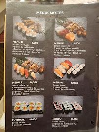 Sushido à Strasbourg menu