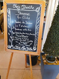 Menu du Chez Berthe à Seveux-Motey