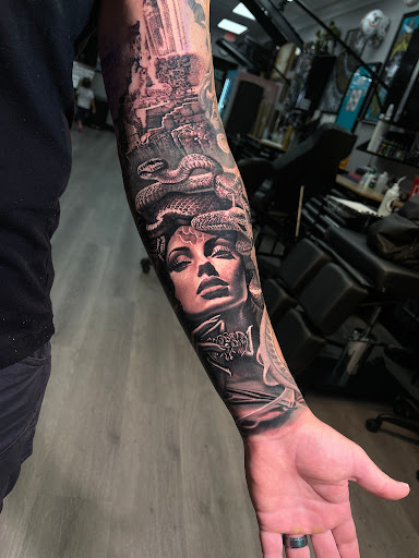 Explore rip sister tattoo ideas, creative tattoo ideas in Pompano Beach, available at Torres Tattoo Studio