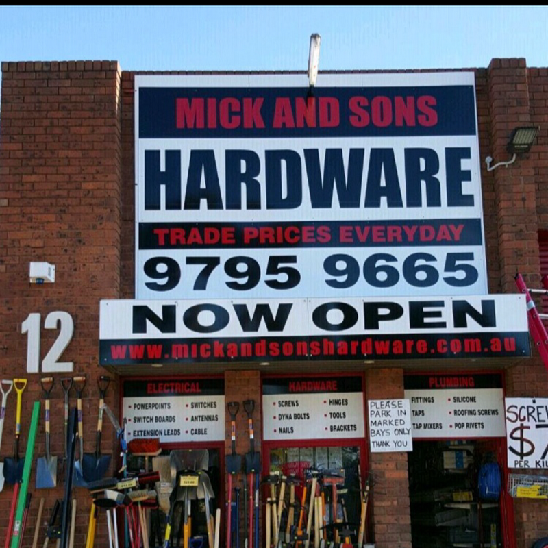 MICK AND SONS HARDWARE