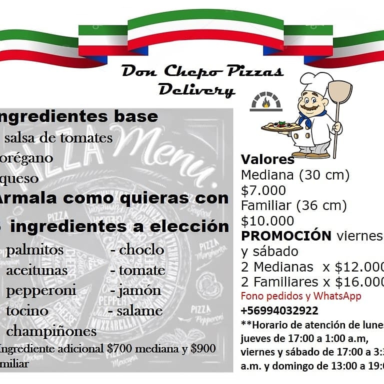 Don Chepo pizzas