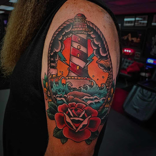 Explore small ear tattoo ideas, creative tattoo ideas in Redding, available at Dominant Ink