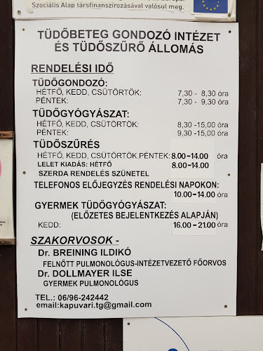 Opinii despre Tüdőgondozó Intézet în Kapuvár - Orvos