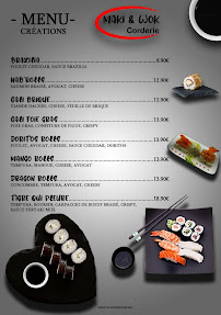 Restaurant japonais Maki & Wok Corderie à Marseille (la carte)