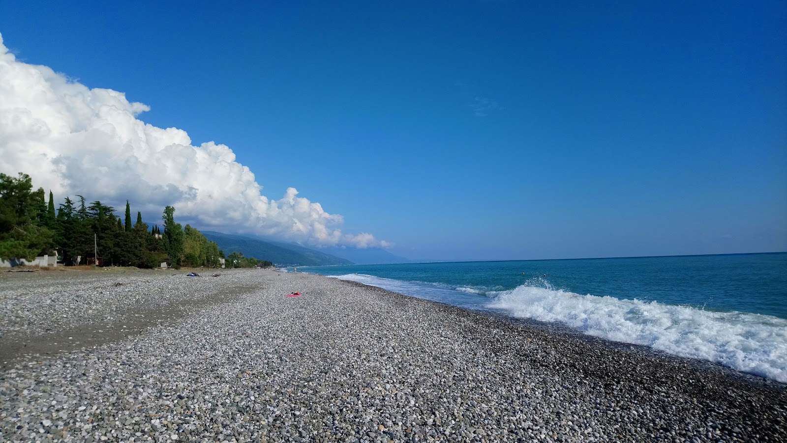 Leselidze beach'in fotoğrafı düz ve uzun ile birlikte