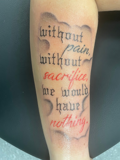 Explore therapist tattoo ideas, creative tattoo ideas in La Vista, available at InkedUp Needles