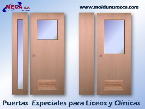 MECA S.A., Fabrica de Molduras, Puertas, Apliques y otros productos de madera y MDF