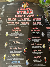 Restaurant Chalet du steak à Orléans (le menu)