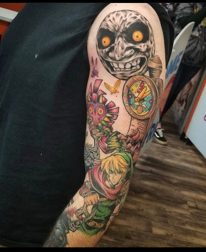 Explore full leg tattoo ideas, creative tattoo ideas in Hazard, available at Lost Gypsy Tattoo