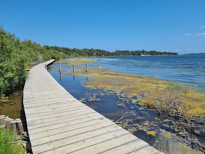 Promenade de l’étang d'Urbino à Ghisonaccia