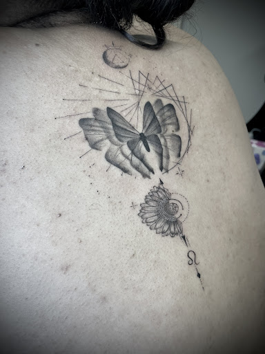Explore october tattoo ideas, creative tattoo ideas in Tampa, available at Shades of Blak Studios LLC