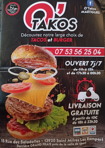Snack O'Takos Martigues à Saint-Mitre-les-Remparts