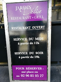Restaurant gastronomique Restaurant Le Jardin Délice à Saint-Cast-le-Guildo (le menu)