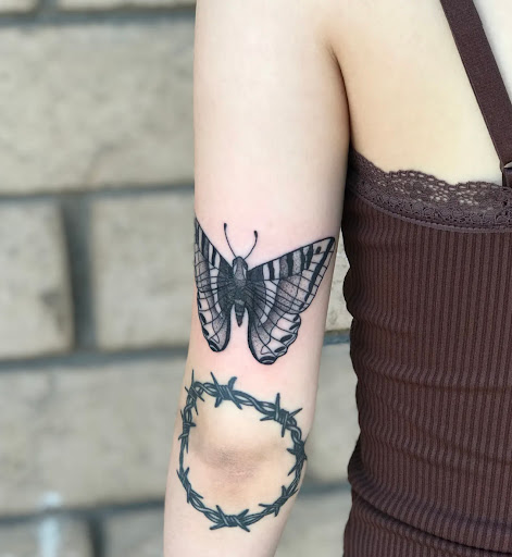 Explore shin tattoo ideas female, creative tattoo ideas in Los Alamitos, available at Mr. Inkwells Classy Tattoos