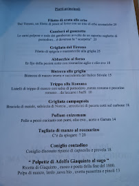 Hostaria Antica Roma à Rome menu